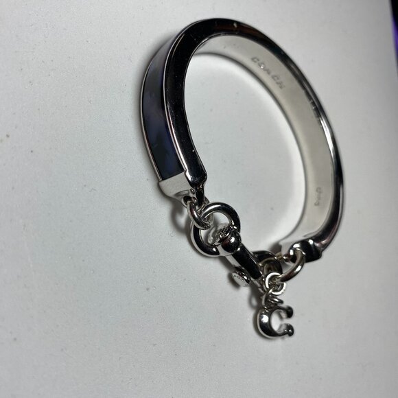 Coach C Charm Silver Tone Bracelet - Picture 8 of 9